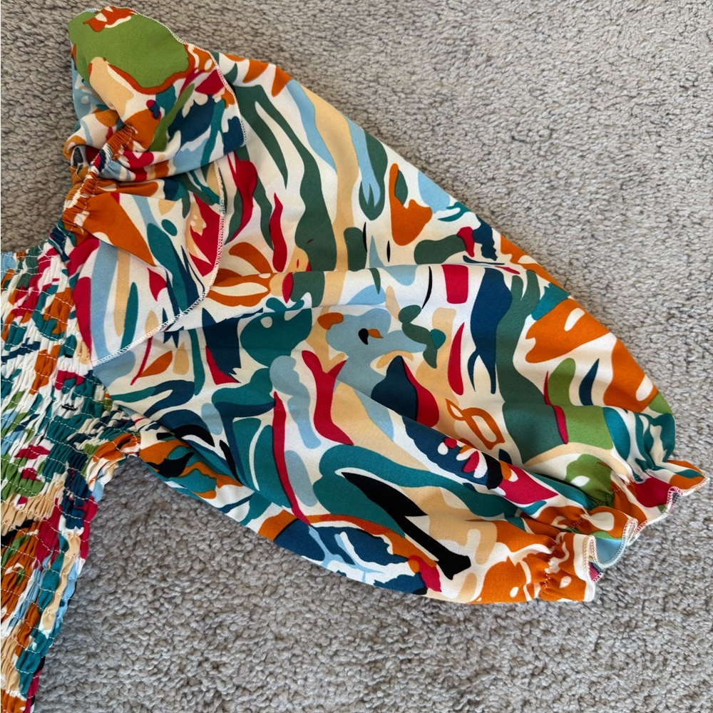 Multicolor Abstract Print Top - Picture 5 of 5